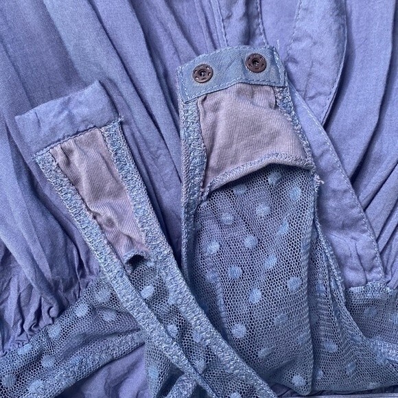 Free People Intimately Call Me Later Body Suit Flutter Short Sleeve Wrap Tie - Picture 7 of 16